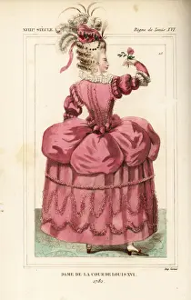 Lady of the court of King Louis XVI, France, 1782