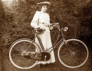 Lady Cyclist early 1900s