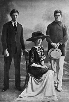 Lady Desborough with her sons, Julian and Billy