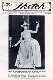 Lady Diana Cooper as a china figure, Venice, 1926