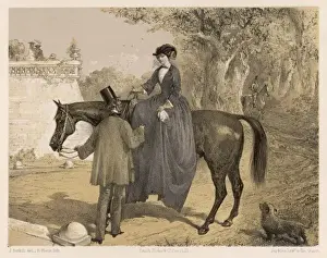 Hankerchief Prints: Lady Dismounts