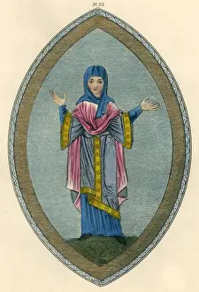Wimple Prints: Lady in Full Dress