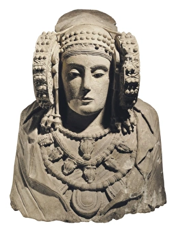 Alcudia Gallery: Lady of Elche. 5th c. BC. Iberian art. Sculpture