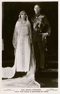 New Images from the Grenville Collins Collection Gallery: Lady Elizabeth Bowes-Lyonweds Albert, Duke of York