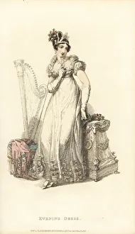Miss Pierpoint Prints: Lady in evening dress for a private concert, 1819