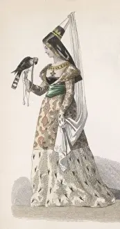 Hawking Prints: Lady with Falcon