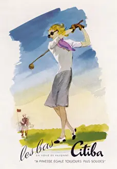 Lady Golfer / 1950 / Advert