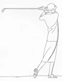 Lady golfer