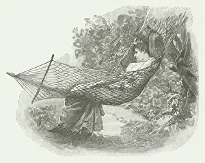 Hammock Prints: Lady in a Hammock
