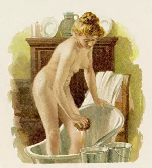 Washes Collection: Lady in Hip Bath 1905