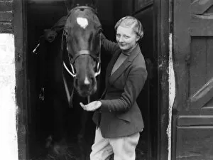 Images Dated 16th May 2011: Lady with her Horse