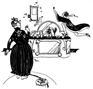 Aunt Collection: Lady hurdles over the chiffonier