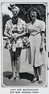 Lady Iris Mountbatten and Miss B Dunn