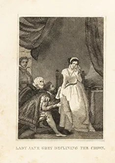 1553 Prints: Lady Jane Grey, the Nine Days Queen of England, 1553