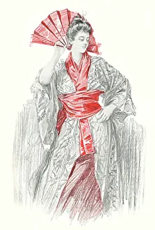 Lady in a Kimono
