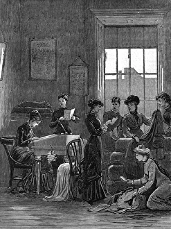 Agitation Gallery: The Lady Land Leaguers at work, 1881