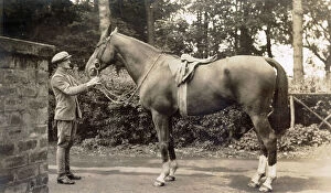 Saddle Collection: Lady Lindsay's Blue Prince, Kilconquhar, Fife, Scotland, October 1935 Date: 1935