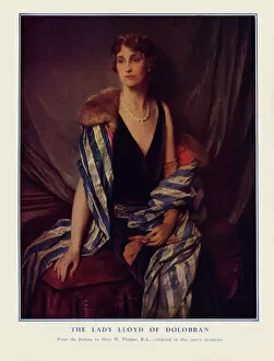 Cloak Gallery: The Lady Lloyd of Dolobran by Glyn W. Philpot