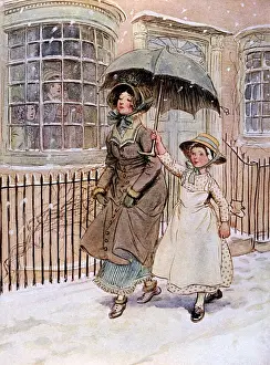 Barrie Prints: Lady & her Maid / Street