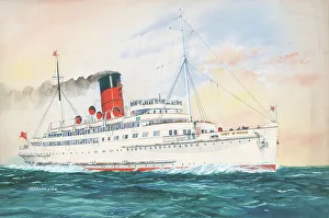 Bannister Prints: Lady of Mann, Isle of Man Steam Packet Company
