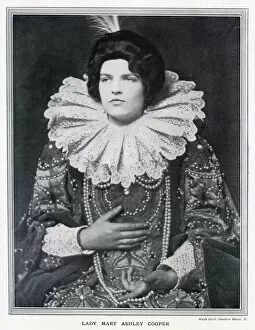 Images Dated 25th November 2020: Lady Mary Ashley Cooper in Jacobean costume Lady Mary Ashley-Cooper (1902-1936)