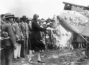 Lady Mary Heath 1896-1939 christens the aircraft