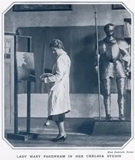 Clive Prints: Lady Mary Pakenham in her studio