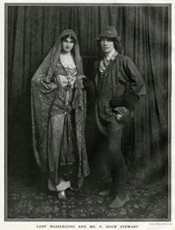 Ainsworth Collection: Lady Massereene & Patrick Shaw Stewart- costume masque