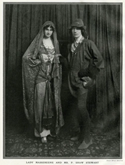 Lady Massereene & Patrick Shaw Stewart- costume masque Lady Massereene & Patrick Shaw Stewart- costume masque