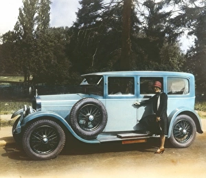 Motoring Posters and Prints Gallery: Lady and Mercedes-Benz