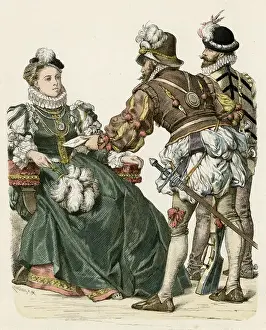 Bows Prints: Lady & Messengers 1560S