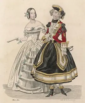 Lady in Military Dress
