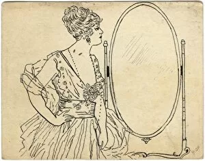 Lady and Mirror by George Ranstead