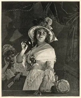 A lady at the opera