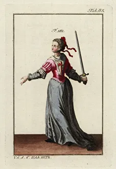 Emblem Prints: Lady of the Order of the Axe