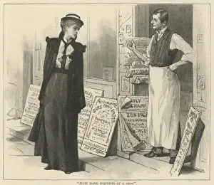 Lady Outside Newsagent s