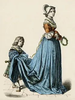 Softly Prints: Lady & Page Circa 1515