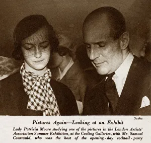 Images Dated 12th September 2018: Lady Patricia Moore and Samuel Courtauld