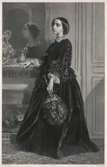 Rigid Prints: Lady with Peacock Fan