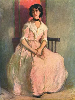Palmer Prints: Lady In Pink Dress