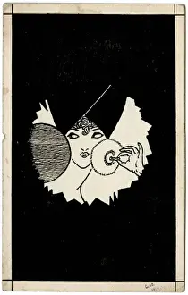 Ranstead Prints: Lady on a postcard by George Ranstead