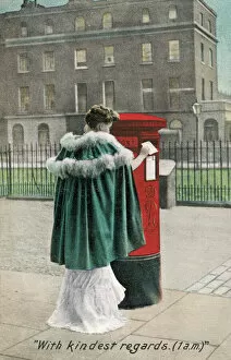Cloak Gallery: Lady Posts Letter 1906