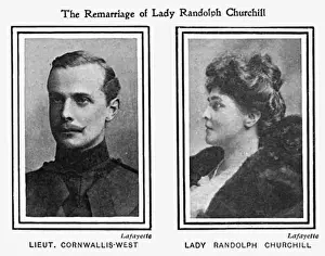 Jennie Prints: Lady Randolph Churchill marries George Cornwall-West, 1900