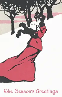 Publisher Prints: Lady in Red Outfit