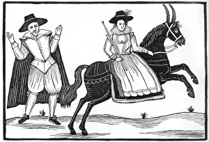 1660 Prints: LADY RIDER AND GENT