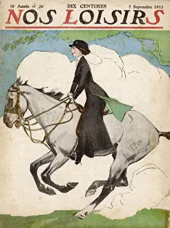 Decided Prints: LADY RIDING ASTRIDE 1913