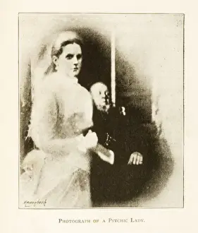 Spooky Prints: Lady and spirit