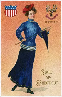 Connecticut Prints: Lady of the State of Connecticut