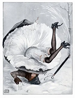Women Gallery: Lady Takes a Tumble / 1918