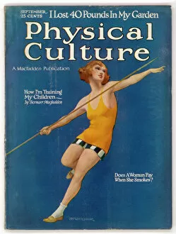 Athlete Gallery: Lady Throws Javelin 1922
